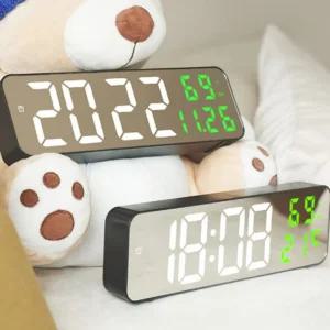 LED 디지털시계 탁상 벽걸이 겸용 온도 습도 알람 날짜 요일