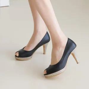 웨지힐 슬링백 여자구두 미들힐 키높이 샌들 여성화