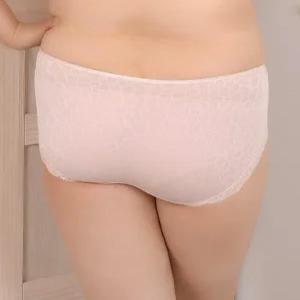 레이스 팬티 SN1708-0093 빅사이즈 홑겹 호피 파워넷