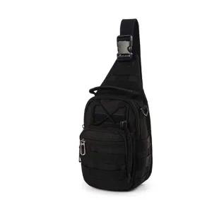 남성 슬링백 밀리터리 등산 가방 크로스 가방 블랙