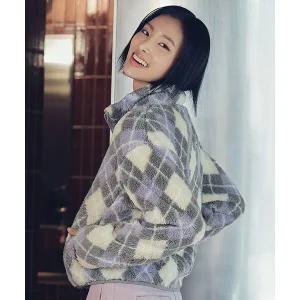 탑텐 TOPTEN 여성 플러피플리스 하이넥 집업_MSE4TC2912 MSE4TC2912 337248