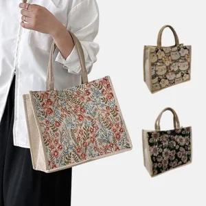 Rly 패턴토트백 가방 숄더백 도시락 직장인 런치백 미