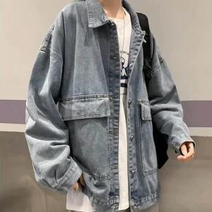 Rly 남녀공용 오버핏 청자켓 캐주얼 베이직한 기본템