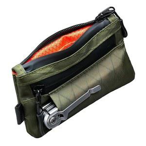 남성용 키마르크스 미니멀리스트 지갑, RFID 차단 EDC 지퍼 방수 원단 및 멀티 툴 슬롯(1~12장 보관 가능)