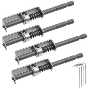 4Pcs 스프링 장착 나사 홀더 비트, 낙하 방지 드라이버 범용 고정 도구, 한 손, 구동 가이드 드릴 비트 팁 홀더, 전기 정비사 DIY 애호가용