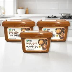 신송 짠맛을 줄인 건강한 재래된장 골드 500g x3개 / 신송된장 저염장