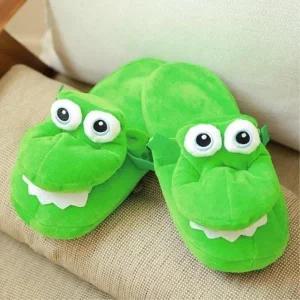 [마이모노샵] 실내화 거실화 악어모양 캐릭터 인싸 슬리퍼 출근룩