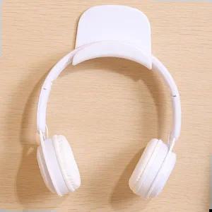 헤드셋후크 책상 헤드셋 걸이 화이트 부착식 헤드폰 거치대