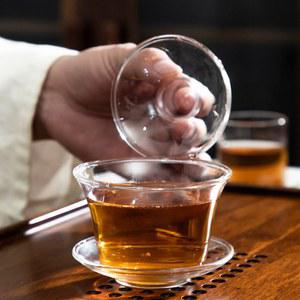 내열성 방폭 유리 차 커버 그릇 차 세트 Gaiwan 작은 찻잔 우유 장미 꽃 머그잔 150ml