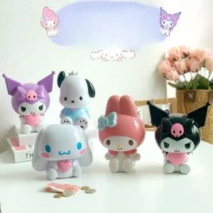 산리오 저금통 피규어 장식 선물 인테리어 소품 쿠로미 시나모롤 마이멜로디 포차코