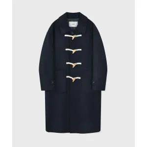 매장정품 키뮤어 KIIMUIR WOOL 80 울 세미오버핏 더플 코트_네이비 198780