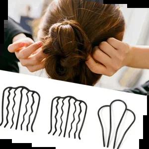 올림머리핀고정핀 여성 헤어 간편 고정 U핀 다용도 활용 뒤꽂이