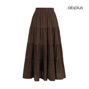 ab.plus 코듀로이 프릴 캉캉 롱 스커트 LSA1MS31A 352078