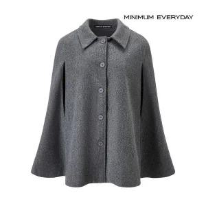 미니멈_SP 미니멈 에브리데이 레글런 베이직 카라넥 케이프 하프 코트 EB4JH008D 352139