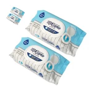 변기에 비데물티슈 버리는 한박스 60매 10개 캡형