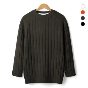 [MNC] 도톰골지 라운드 니트  MDKN712TB)