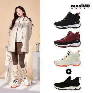 마시모NEW YORK 여성 방한다이얼화 +패딩슬립온 2종