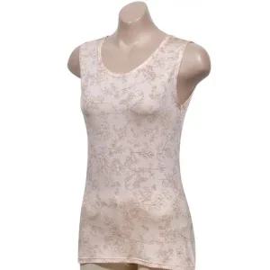 [라일리여성언더웨어] Rly 여성 플라워 나염 인견 나시 런닝