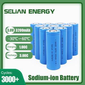SelianEnergy 태양광 에너지 드론용 26700 나트륨 배터리 3V 3200mAh SIB Na이온 3C 방전 A 등급 충전식
