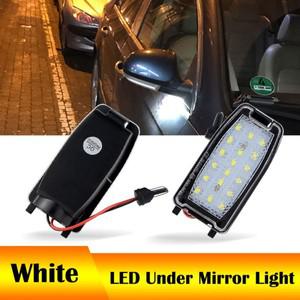 랜드로버 호환 레인지로버 스포츠 LR2 LR3 LR4 프리랜더용 화이트 LED 사이드 미러 램프 퍼들 라이트 OEM