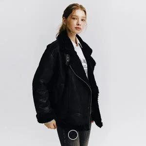 지오다노 374918 여 오버사이즈 무스탕 자켓1972112