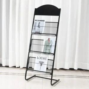 매쉬 잡지 꽂이 인테리어 스탠드 보관함 철제 잡지 꽂이 거실 가로바 전시장 튼튼한 책꽂이 다용도 홍보