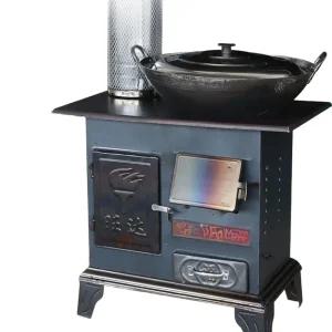 주물 화목 난로 연통 소형 화덕 장작 무쇠 거꾸로타는