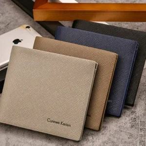 가죽 남성용 슬림 반지갑 데일리 반지갑 수납 미니 선물