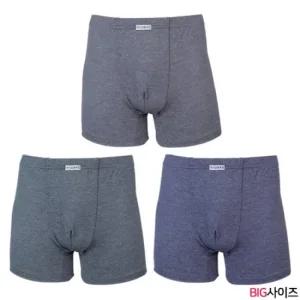 [VY] 남자 트렁크 3매 큰사이즈 130 드로즈 팬티