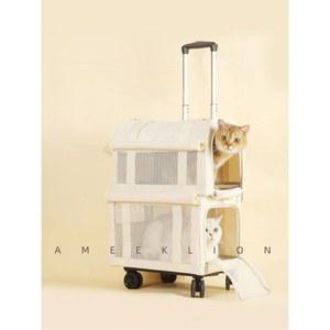 이층 캐리어 편안한 이동가방 PAPOOSE 핸드백 개용 여행용 가방업그레이드 2단 반려견