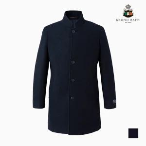 [BRUNO BAFFI] 하프터틀넥 네이비 남성 하프 코트_MANELWWA231