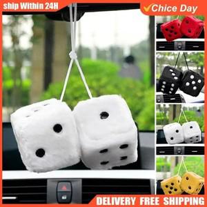 차량용 벨벳 주사위 모델 자동차 미러 펜던트 차량 및 가정 장식용 액세서리
