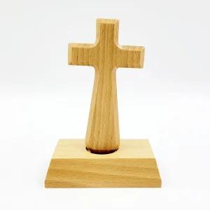 자석 스탠드형 원목 십자가(고딕형)기도 종교용품 미니 납골당 장식 꾸미기 악세사리 기독교선물 천주교 성