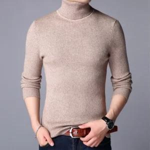 겨울 남성 골지 하이넥 목폴라 터틀넥 긴팔 티셔츠