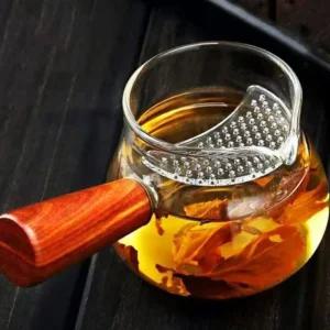 차우림 티센스 공도배 거름망 내열강화유리필터숙우주전자 포트 일체형 도배 로하 찻주전자