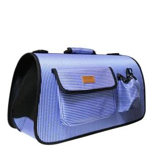 천국 스포츠 이동가방 줄무늬블루L강아지장 애견장 애완견장 하우스 강아지집 애견 에견 강아지돔 캐리어