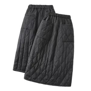 겨울 패딩치마 누빔 롱스커트 패딩 치마 퀼팅 스커트 다운