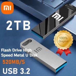 샤오미 USB 3.2 2TB 플래시 드라이브 고속 메탈 U 디스크 타입C 메모리 스틱 방수 SSD 저장 장치 PC 휴대폰 데이터 전송 휴대용