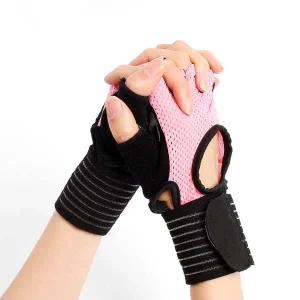 손목보호 여성 메쉬 헬스장갑(M) 쿠션 싸이클반장갑
