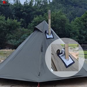 Abahub 벽난로 굴뚝 라이닝 야외 텐트 DIY 액세서리 이중층 난연성 직물 디자인  가장자리 캠핑에 적합 뒷