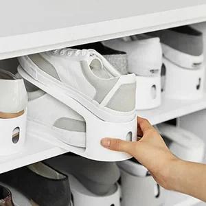 공간활용 신발 정리대 슈즈 신발 정리함 현관 수납장 깔끔한 보관