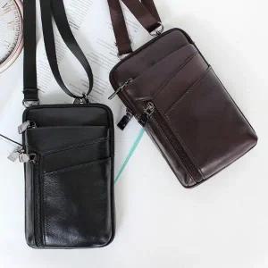 [RG2804T5]2396 블루마운트 남성 소가죽 미니 크로스백