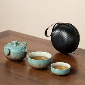 자사호 휴대용 다기세트 핸드메이드 차판 우리기 차도구 덕화현 찻잔 지샤