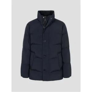 로가디스나일론 하이넥 미들 다운 점퍼 블랙 RY4Y38P775