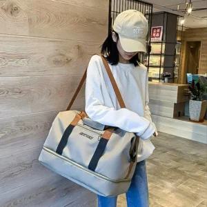 1박2일 캔버스 소형 보조 여행 가방 캐리어결합백 짐가방 보스턴백