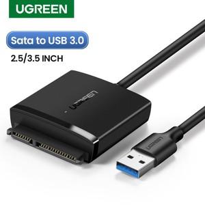 UGREEN SATA to USB 어댑터 3.0 2.0 Sata 3 케이블 컨버터 2.5 3.5 HDD SSD 하드 디스크 드라이브용 Cabo
