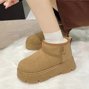 더구두 울트라미니 플랫폼 통굽 어그 숏부츠(6.5cm)-2606