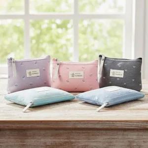 [룽스]수납 소품 정리 꽃무늬 미니파우치 천가방