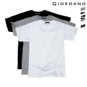 지오다노 남여공용 라운드넥 이너용 면 반팔티셔츠 3장 패키지 교복 243801