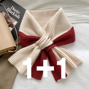 세련 니트 쁘띠 보온 머플러 넥워머 따뜻한 커플 목도리